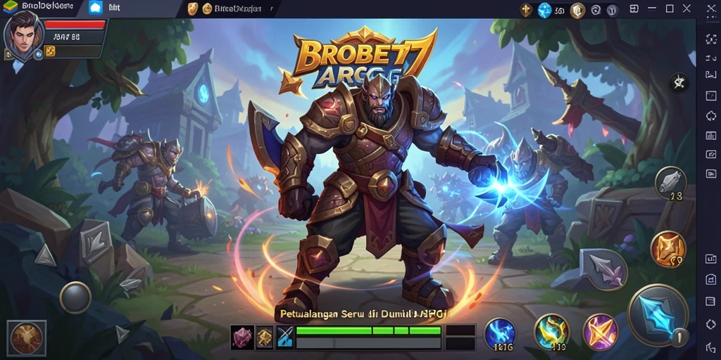 Tampilan gameplay <strong>BROBET77</strong> yang memikat dengan aksi pertarungan seru di dunia ARPG.