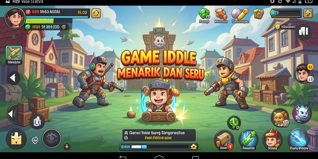 Tangkapan layar gameplay RR89 menunjukkan aksi Idle yang seru.