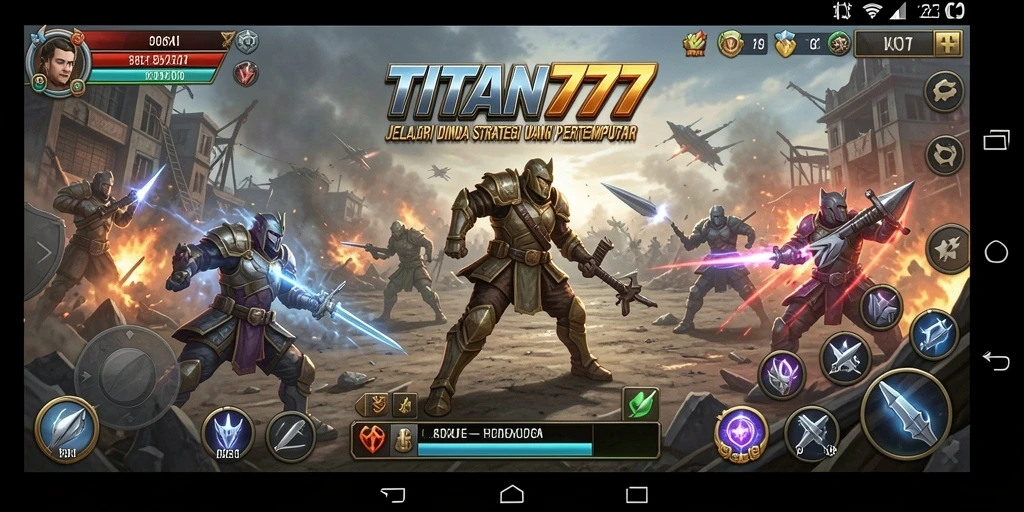 Tampilan layar gameplay yang intens dan penuh strategi.